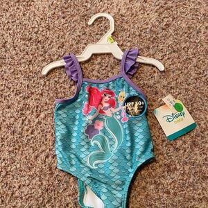 Disney Baby Ariel Kids Swimwear - Blue and Purple